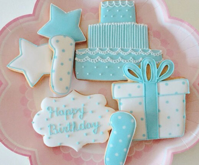 お子さんのお誕生日に アイシングクッキー 数字つきバースデーセット Dream Sweets Factory