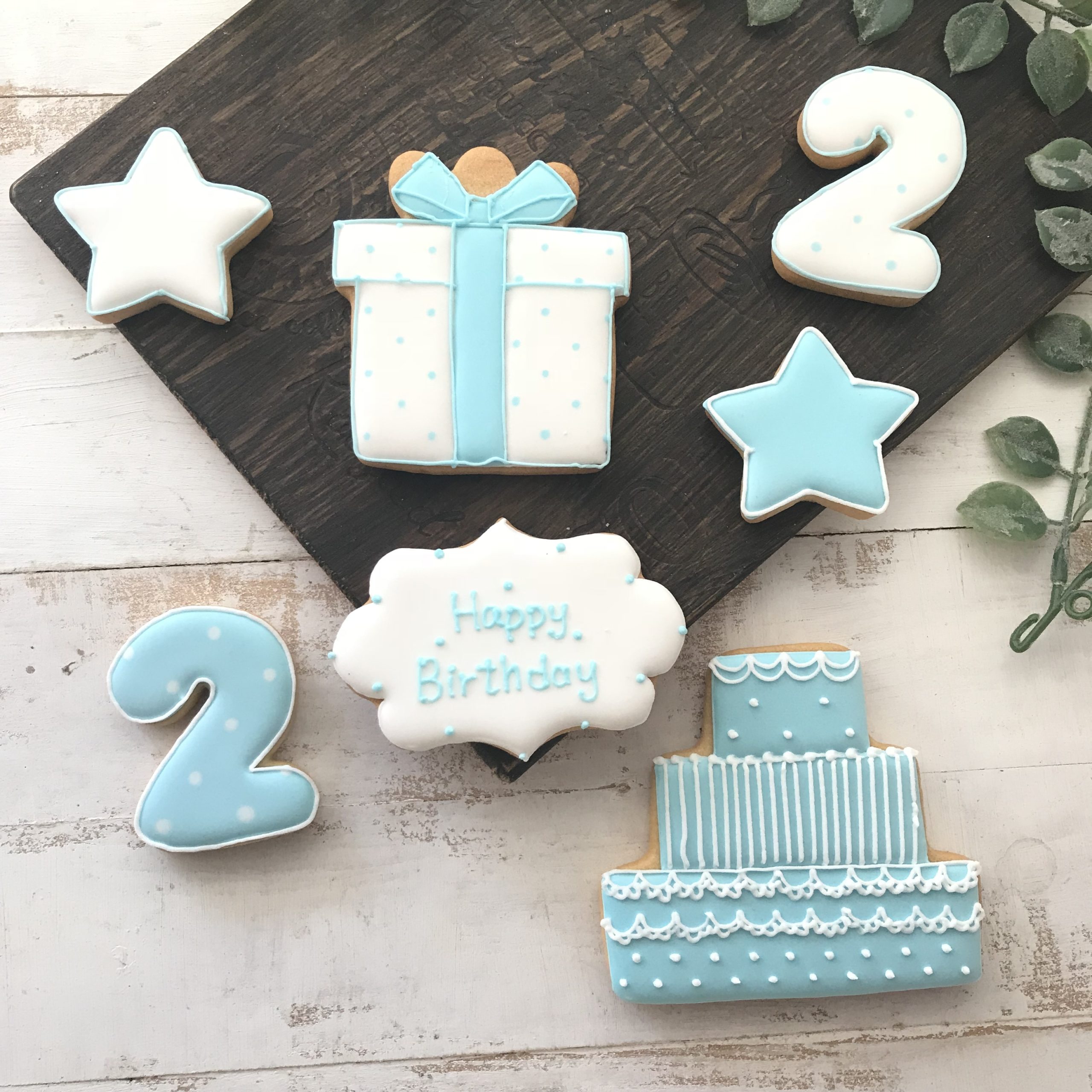 お子さんのお誕生日に アイシングクッキー 数字つきバースデーセット Dream Sweets Factory